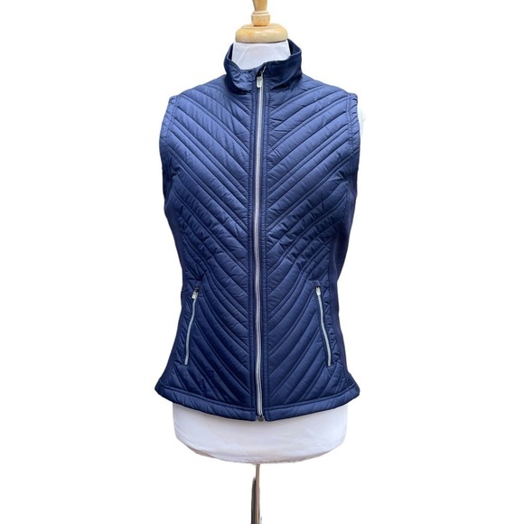 LevelWear Transition Navy Quilted Performance Zip Vest -Women's Size Medium - Picture 13 of 13